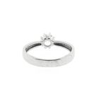 Image 4 of White gold solitaire ring with white sapphire