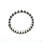 Image 1 of Silver ring with ribbed structure