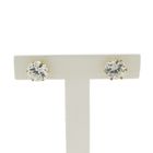 Image 4 of Gold stud earrings with zirconia
