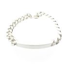 Image 7 of Silver gourmet bracelet with engraving; Men | 22 cm