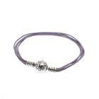 Image 1 of Pandora violet rope bracelet; Silver; | 19 cm