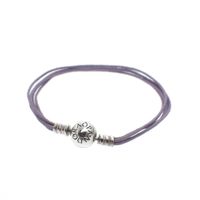Pandora violet rope bracelet; Silver; | 19 cm