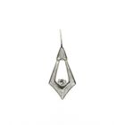 Image 7 of Subtle white gold pendant with 0.005 ct diamond.