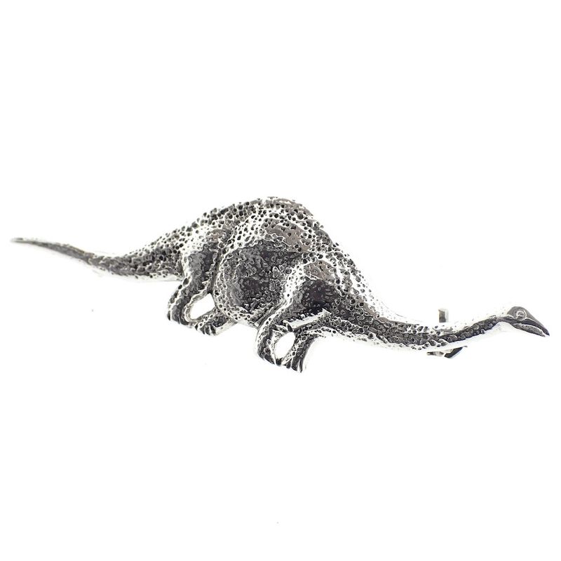 Image 4 of Silver dinosaur brooch