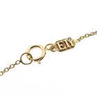 Image 8 of 18K gold anchor link necklace with a fixed pendant; angel with zirconia | 35 cm