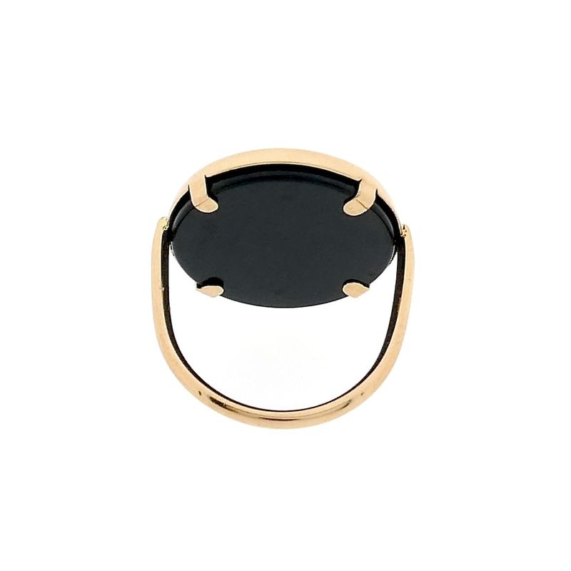 Image 6 of Rose gold ring with onyx