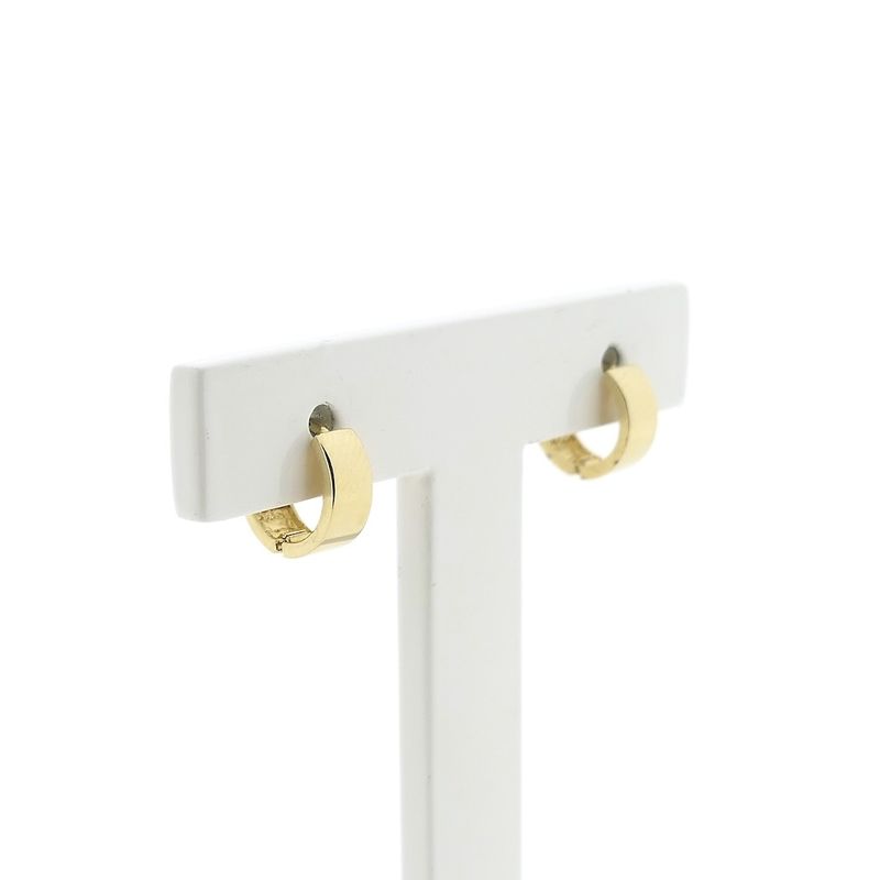 Image 3 of Gold subtle earrings | Ø 10.0 mm