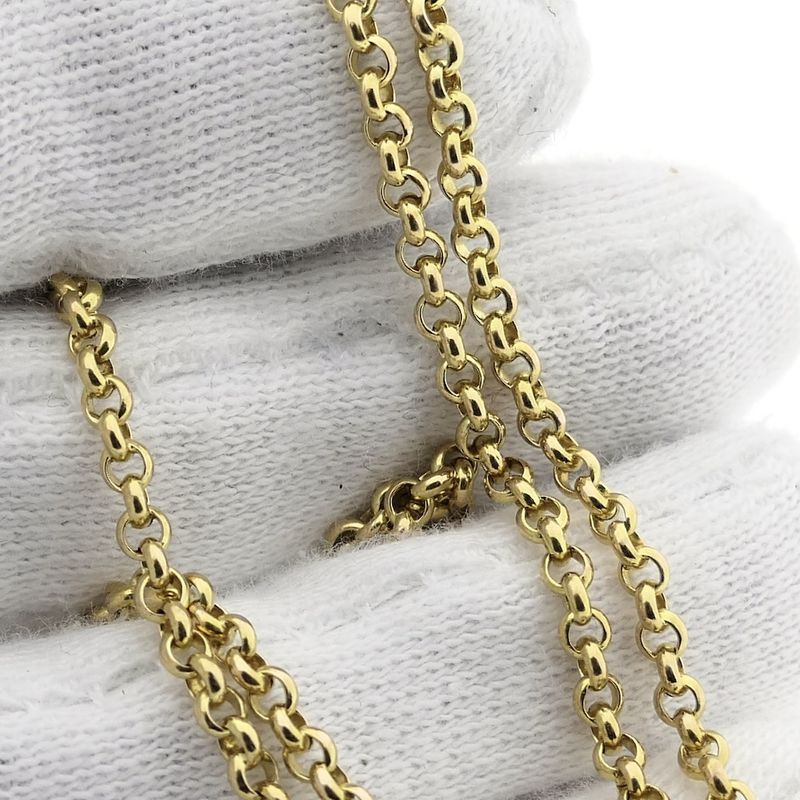 Image 4 of Gold S-link chain.
