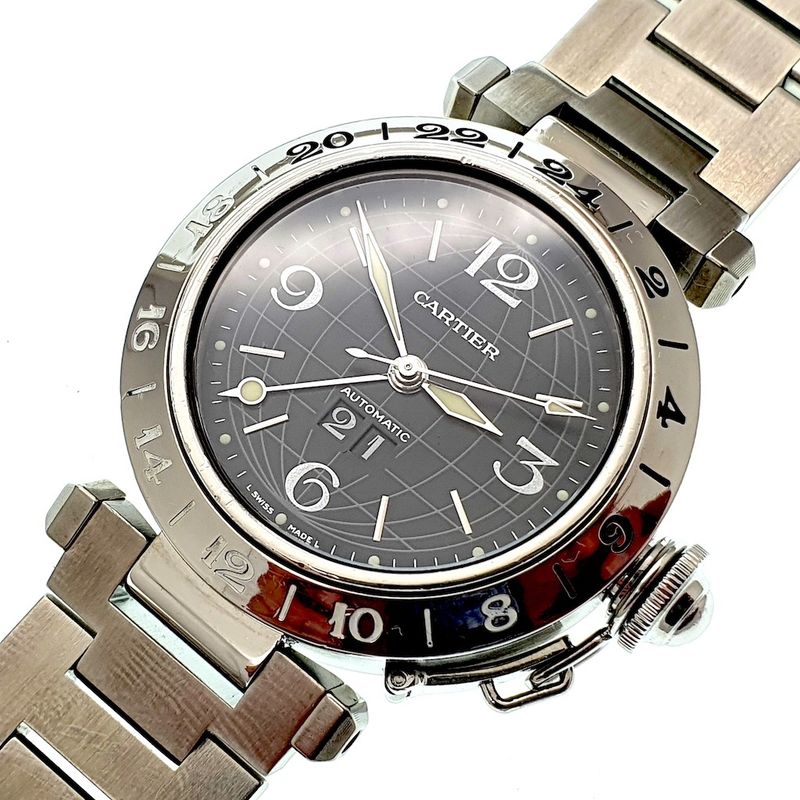 Image 4 of Cartier Pasha GMT; Automatic watch
