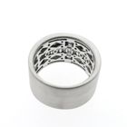 Image 4 of White gold ring with cross of diamonds 0.60 ct.