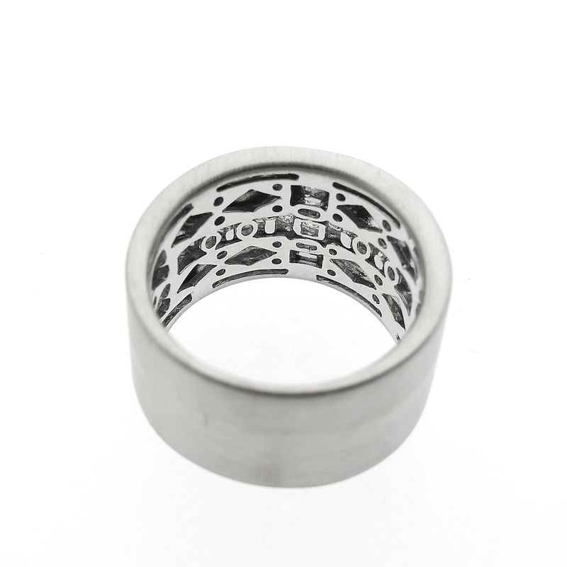 Image 4 of White gold ring with cross of diamonds 0.60 ct.