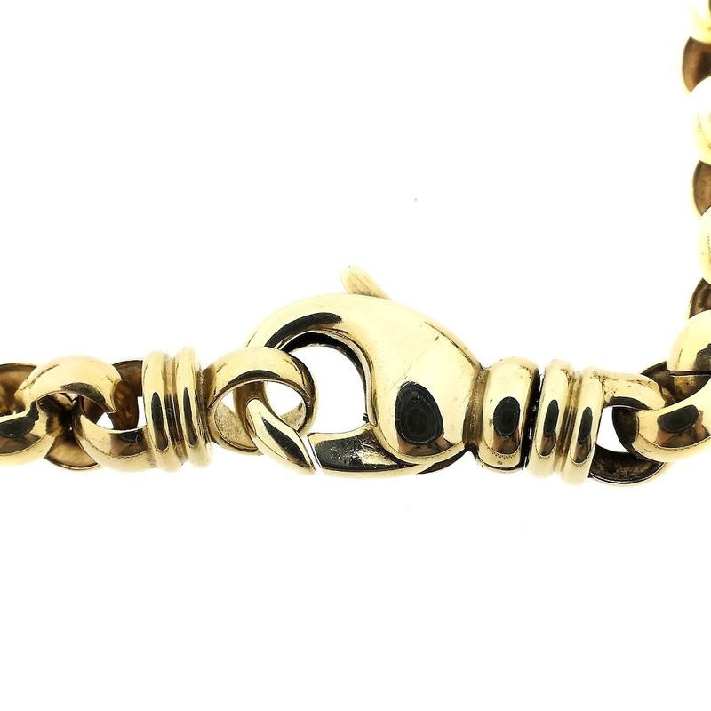 Image 8 of Gold jasseron link necklace | 45 cm