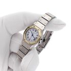 Image 13 of Cartier Santos Octagon Automatic 0907; 18k gold/steel women's watch