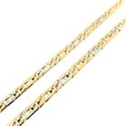 Image 8 of Two-tone gold navy link necklace; Men's | 71.5 cm