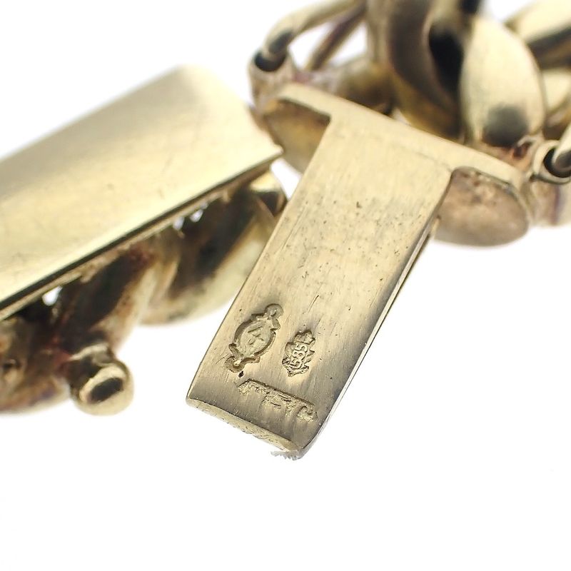 Image 6 of Gold gourmet link bracelet | 21.5 cm