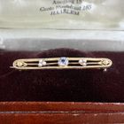 Image 4 of Antique gold brooch with aquamarine and pearls | Victorian