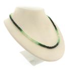 Image 2 of Emerald bead necklace with gold clasp