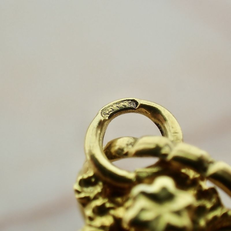 Image 7 of Antique gold pendant of a cross