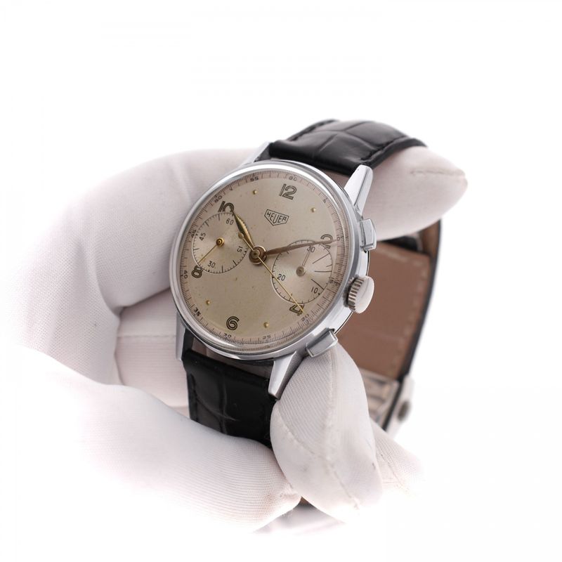 Afbeelding 5 van Heuer 'Pre-Carrera' Ref. 333 Chronograph; Vintage Heren Horloge (TAG Heuer Serviced)