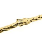 Image 5 of Gold foxtail link necklace with diamonds; 0.52 ct.