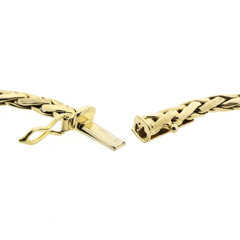 Image 6 of Gold foxtail link necklace