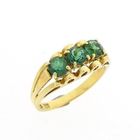 Image 1 of Gold ring with emerald