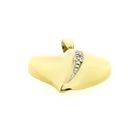 Image 3 of Gold heart pendant with diamond | 0.005 ct.