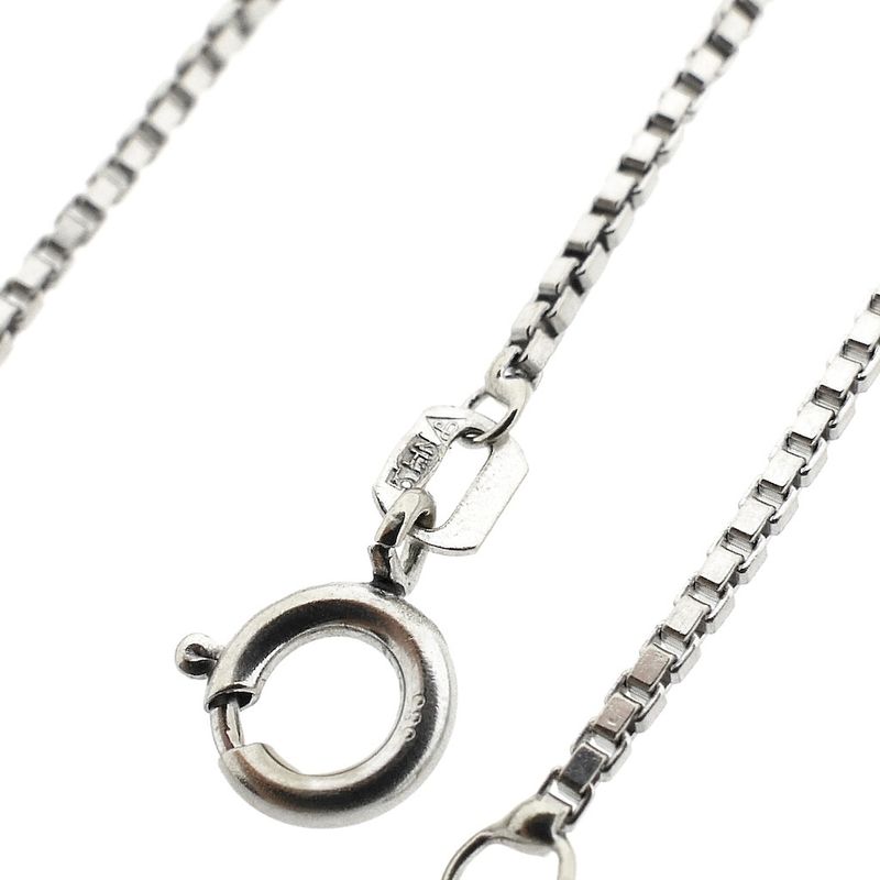 Image 3 of White gold Venetian link chain