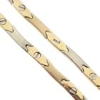 Image 3 of Two-tone gold fantasy link necklace