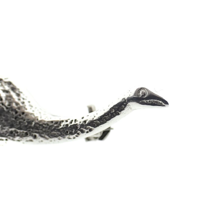 Image 5 of Silver dinosaur brooch