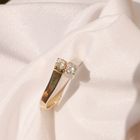 Image 2 of Two-tone gold ring with 0.38 ct. diamond | Toi et moi