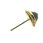 Image 7 of Gold stud earrings with garnet