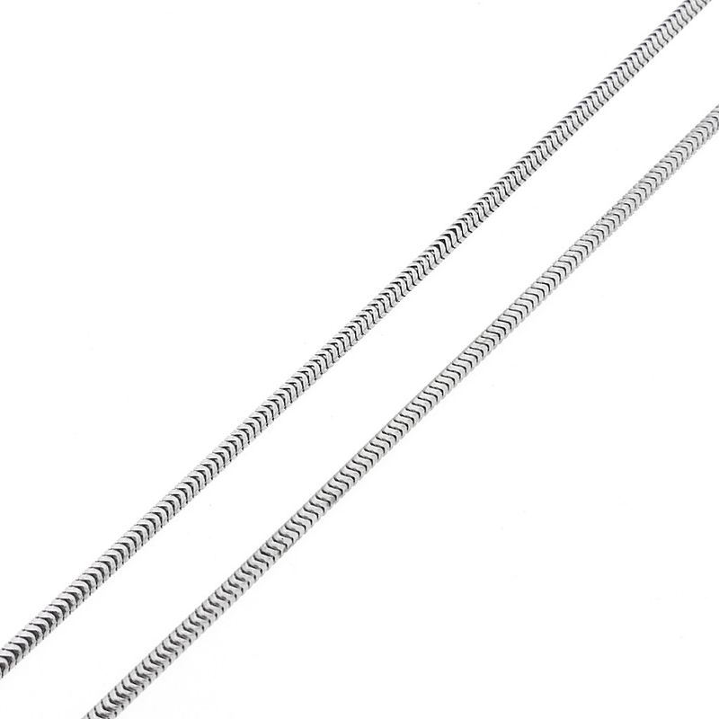 Image 7 of White gold snake link chain