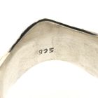 Image 6 of Silver ring with gold-plated rings