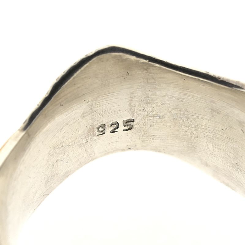 Image 6 of Silver ring with gold-plated rings