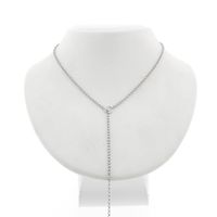 18-karat white gold jasseron link chain | 60 cm