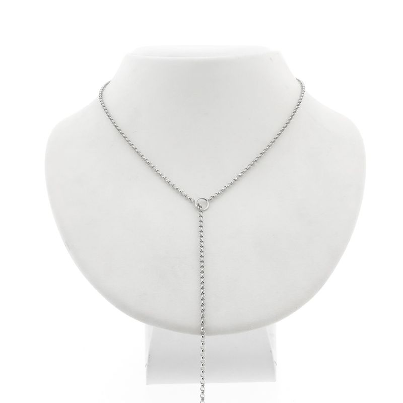 Image 1 of 18-karat white gold jasseron link chain | 60 cm