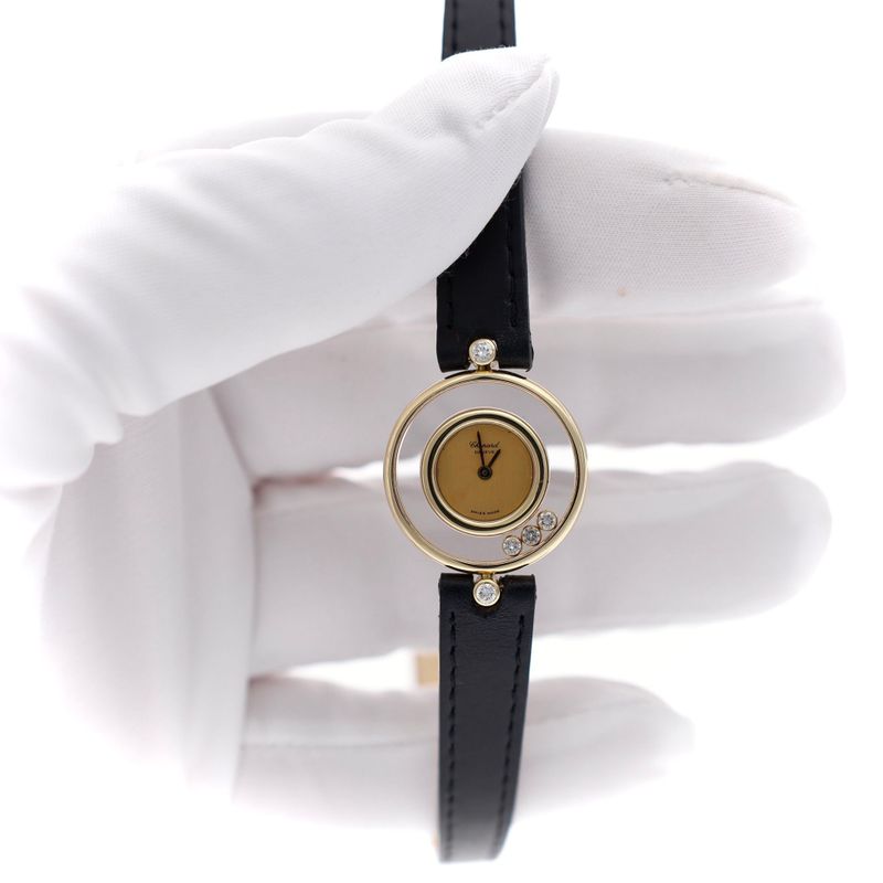 Image 13 of Chopard Happy Diamonds 4112; 18k Gold Ladies Watch
