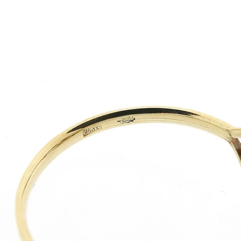 Image 6 of Gold ring with zirconia