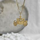 Image 2 of Gold pendant of an old carriage