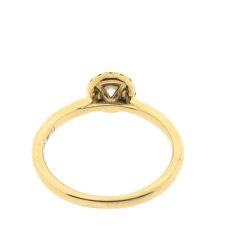 Image 6 of 18 carat gold ring with diamond | 0.325 ct.