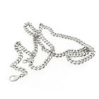 Image 9 of Silver gourmet link necklace | 51 cm