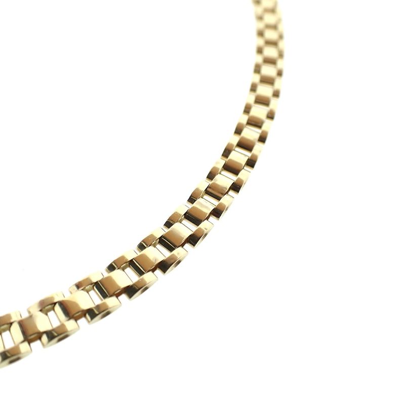 Image 7 of Gold unique link necklace | 45 cm