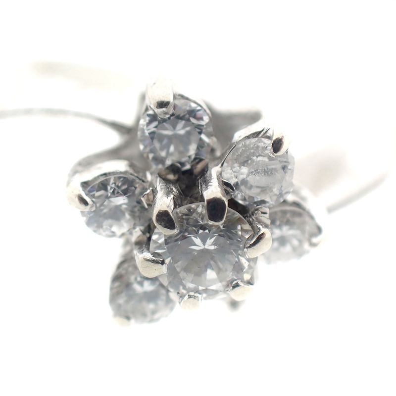 Image 2 of White gold entourage ring with diamond | 0.31 ct.