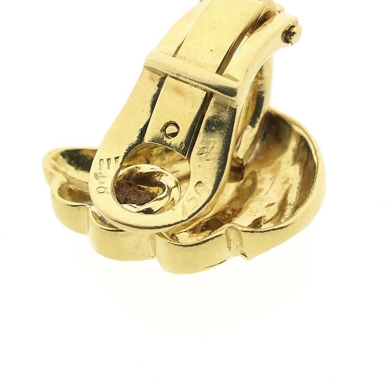 Image 9 of Vintage gold clip-on earrings