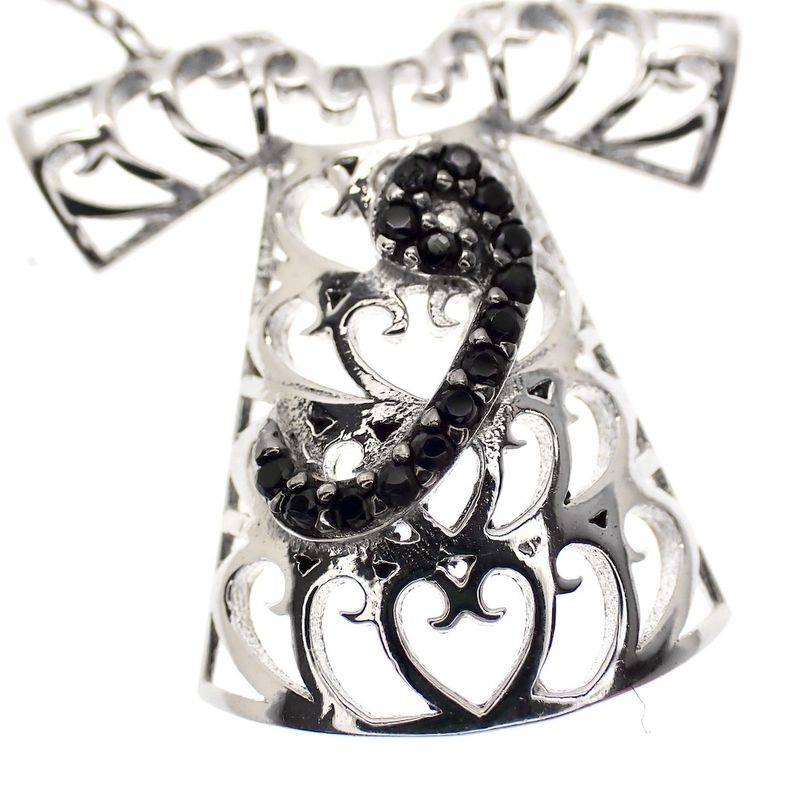 Image 2 of Silver necklace with zirconia