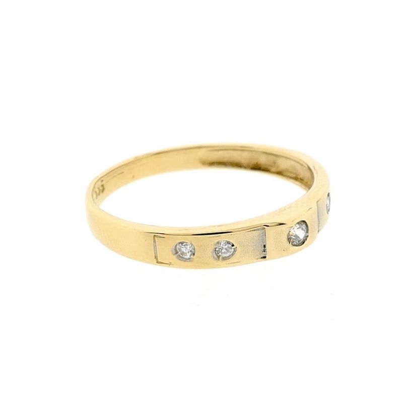 Image 4 of Gold ring with zirconia