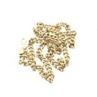 Image 8 of Gold gourmet link chain | 63 cm