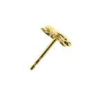 Image 6 of Gold elephant stud earrings