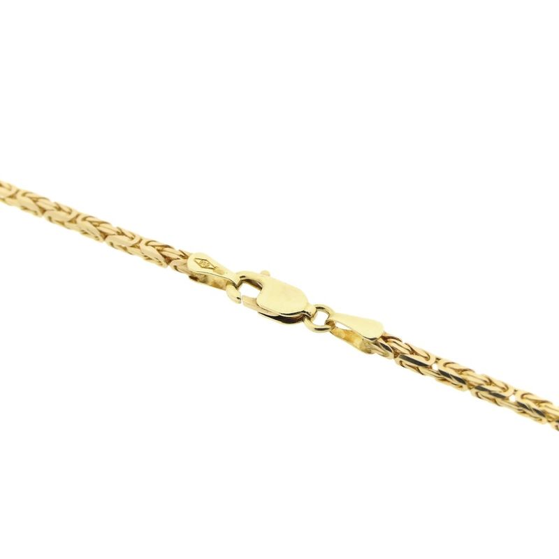 Image 4 of Gold square king chain | 60 cm